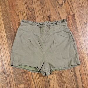 SHEIN High Waist Khaki Shorts
